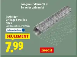 Lidl Parkside grillage à mailles fines offre
