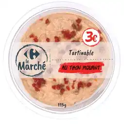 Carrefour Miti tartinable au thon piquant carrefour le marche offre