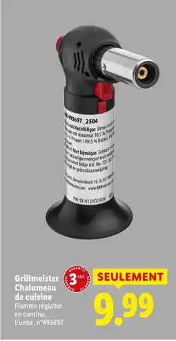 Lidl Chalumeau de cuisine offre