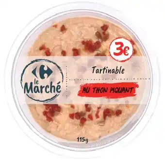 Tartinable au thon piquant carrefour le marché