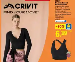 Lidl Crivit brassière de sport premium femme offre