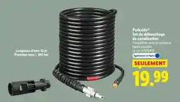 Lidl Parkside set de débouchage de canalisation offre
