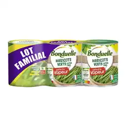 Carrefour Bonduelle haricots verts lot familial offre
