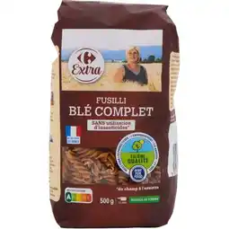 Carrefour Carrefour extra pâtes au blé complet filière qualité offre