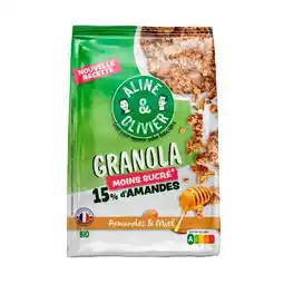 Carrefour Aline & olivier granola bio offre