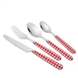 Carrefour Carrefour home ménagère 16 pièces carreaux rouge offre