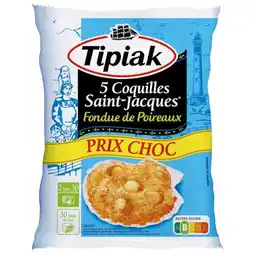 Carrefour Tipiak coquilles st jacques surgelées prix choc offre