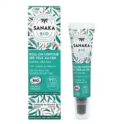 Carrefour Sanaka bio roll-on contour des yeux offre