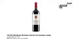 Monoprix A.o.p. bordeaux grande réserve du marquis rouge offre