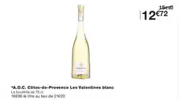 Monoprix A.o.c. côtes-de-provence les valentines blanc offre
