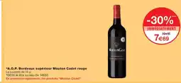Monoprix A.o.p. bordeaux supérieur mouton cadet rouge offre