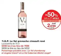 Monoprix I.g.p. le val grenache cinsault rosé offre