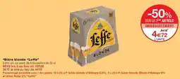 Monoprix Bière blonde leffe offre