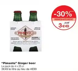 Monoprix Pimento ginger beer offre