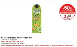 Monoprix Nectar d'orange pressade bio offre