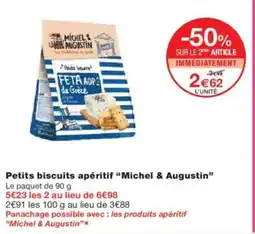 Monoprix Petits biscuits apéritif michel & augustin offre