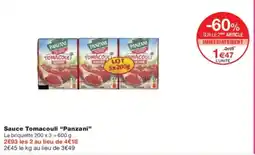 Monoprix Sauce tomacouli panzani offre