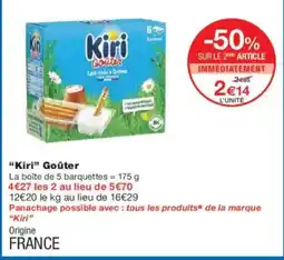 Monoprix Kiri goûter offre