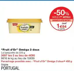 Monoprix Fruit d'or oméga 3 doux offre
