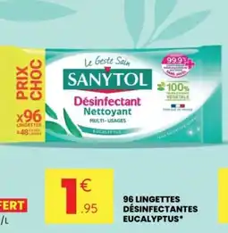 Stokomani 96 lingettes désinfectantes eucalyptus offre