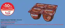 Monoprix Crème dessert danette chocolat offre