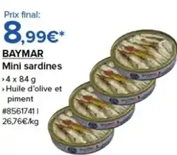 Costco BAYMAR Mini sardines offre