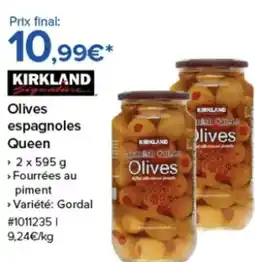 Costco KIRKLAND Olives espagnoles Queen offre