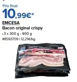 Costco EMCESA Bacon original crispy offre