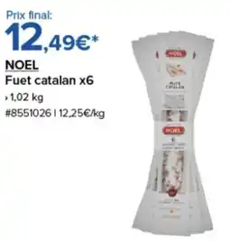 Costco NOEL Fuet catalan x6 offre