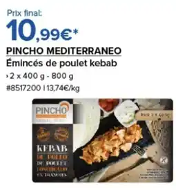 Costco PINCHO MEDITERRANEO Émincés de poulet kebab offre