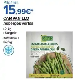 Costco CAMPANILLO Asperges vertes offre