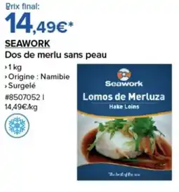 Costco SEAWORK Dos de merlu sans peau offre