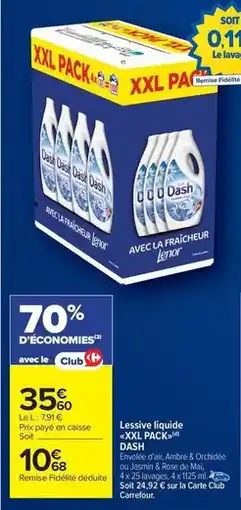 Carrefour Market Dash - lessive liquide offre