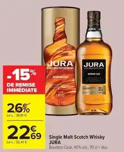 Carrefour Market Jura - single malt scotch whisky offre