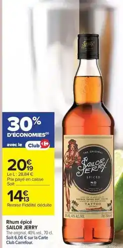 Carrefour Market Carrefour - rhum epice offre