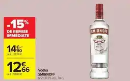 Carrefour Market Smirnoff - vodka offre