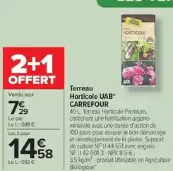 Carrefour Market Carrefour - terreau horticole uab offre
