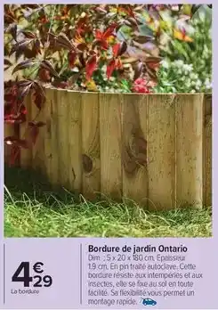 Carrefour Market Dim - bordure de jardin ontario offre