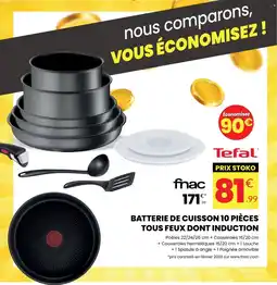 Stokomani Batterie de cuisson 10 pièces tous feux dont induction offre