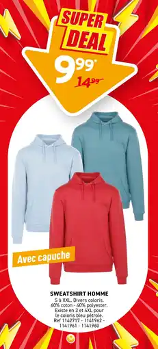 Trafic Sweatshirt homme offre