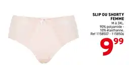 Trafic Slip ou shorty femme offre