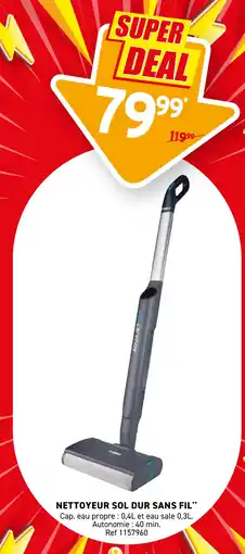 Trafic Nettoyeur sol dur sans fil offre