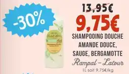 Naturalia Shampooing douche amande douce, sauge, bergamotte rampal-latour offre
