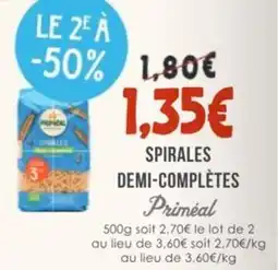 Naturalia Spirales demi-complètes priméal offre