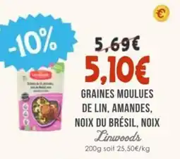 Naturalia Graines moulues de lin, amandes, noix du brésil, noix linwoods offre