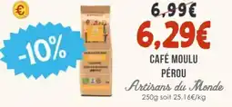 Naturalia Café moulu pérou artisans du monde offre