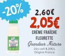 Naturalia Crème fraîche fleurette grandeur nature offre