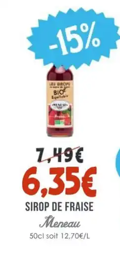 Naturalia Sirop de fraise meneau offre