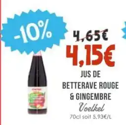 Naturalia Jus de betterave rouge & gingembre voelkel offre