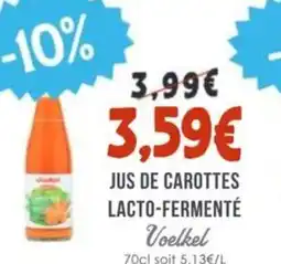 Naturalia Jus de carottes lacto-fermenté voelkel offre